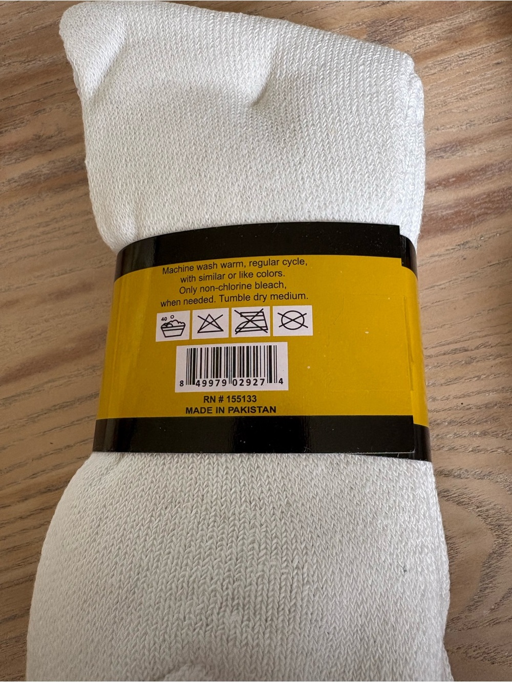 Crew Sports Socks - White (6 pair) - Picture 4 of 4